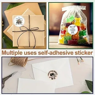 Photo of 100pcs Camera Stickers, 4
Different Patterns, Small Business, Packaging Stickers