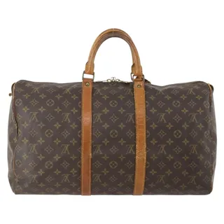 Photo of Louis Vuitton Monogram Keepall 50 Travel Bag Brown