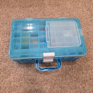Photo of Aquabeads Delux Carry storage case with beads and accessories