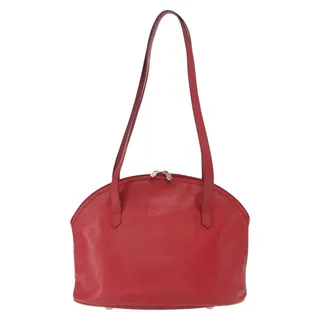 Photo of Saint Laurent Leather Shoulder Bag Red