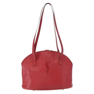 Photo of Saint Laurent Leather Shoulder Bag Red