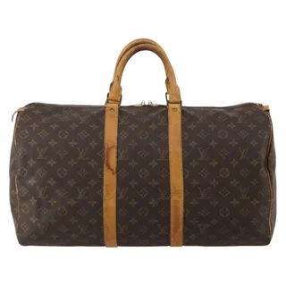 Photo of Louis Vuitton Monogram Keepall 50 Travel Bag Brown