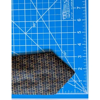 Photo of Vintage Hermès 100% Silk Men's Black Tie Geometric Chain Pattern "H" Gld/Blk/Ny