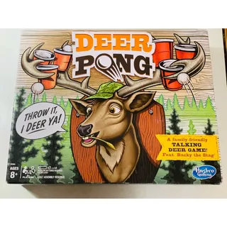 Photo of Deer Pong Game Talking Deer Head w Music Family Party Game Ages 8+ Sealed New