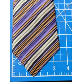 Photo of Vintage Hermès 100% Silk Men's Multicolored Stripes