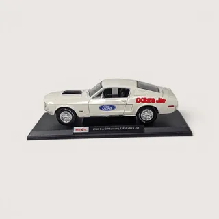 Photo of Vintage Maisto 1/18 Scale 1968 Ford Mustang GT Cobra Jet Die-Cast Car