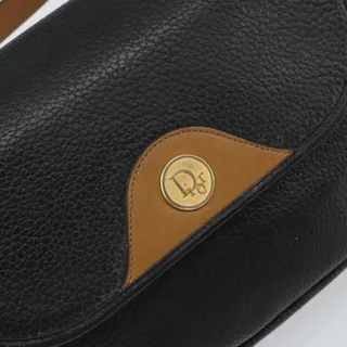Photo of Dior Leather Shoulder Bag Black