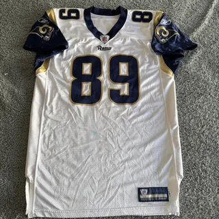Photo of 2010 Autographed Reebok Mark Clayton NFL St Louis Rams Game Issued Jersey JSA