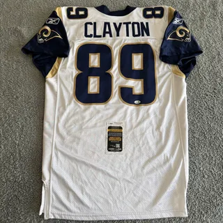 Photo of 2010 Autographed Reebok Mark Clayton NFL St Louis Rams Game Issued Jersey JSA