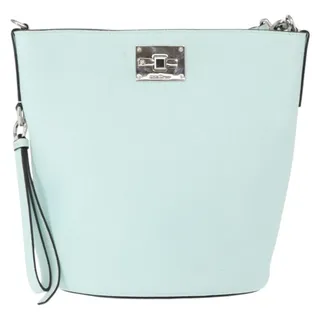 Photo of Salvatore Ferragamo Leather Gancini Shoulder Bag Light Blue