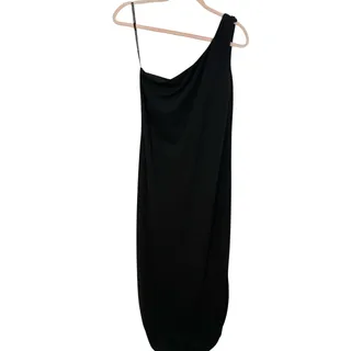 Photo of Vintage Y2K Ariana by Rachel Kaye Sexy Formal Black One Shoulder Event Dress 10