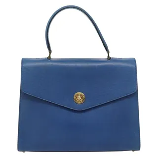 Photo of Celine Luggage Handbag Blue Drummed