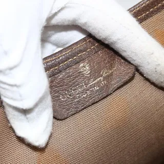 Photo of Gucci GG Supreme Web Backpack Beige