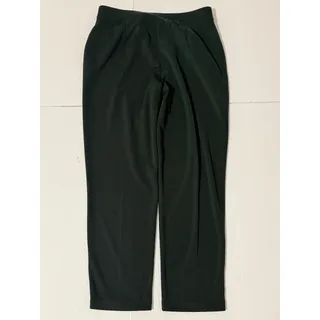 Photo of Susan Graver Milano Knit Pull-On Ankle Pants, Dark Green, Size M