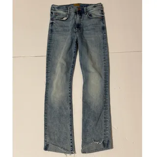 Photo of Mother High Waisted Rascal Ankle Slit Flip, Blooming Flowers Jeans, Size 27