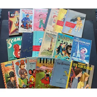 Photo of 1950s - Lot of 18 Childrens Vintage Books - Nursery Rhymes