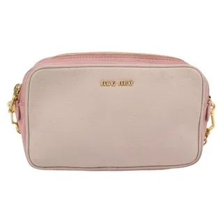 Photo of Miu Miu Leather Shoulder Bag Pink