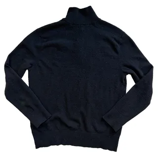 Photo of Banana Republic Men's Large Black Knit Pullover Sweater Italian Yarn