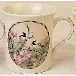 Photo of Lenox Natures Collage Mug Collection Set of 4 Bird Mugs Catherine McClung 1994