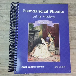 Photo of Foundational Phonics Book One Letter Mastery, 3rd Ed - Pgs 9-42 USED WRITTEN IN