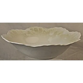 Photo of Vintage American Limoges Serving Bowl Peach Ceramic Sebring Ohio China