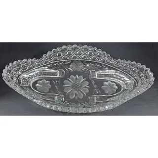 Photo of Antique American Brilliant Period (ABP) Cut Glass Master Ice Cream Tray 14 in