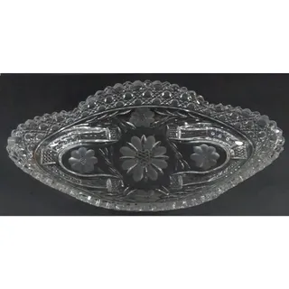 Photo of Antique American Brilliant Period (ABP) Cut Glass Master Ice Cream Tray 14 in
