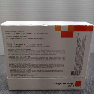 Photo of Sephora Pantone Universe Tangerine Tango Nail Polish Set 2012 Color of Year OB