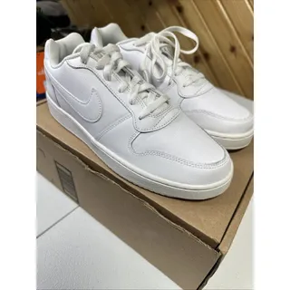 Photo of Size 9.5 Nike Womens Ebernon Low Triple White Trainer Sneakers AQ1779-100
