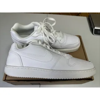 Photo of Size 9.5 Nike Womens Ebernon Low Triple White Trainer Sneakers AQ1779-100