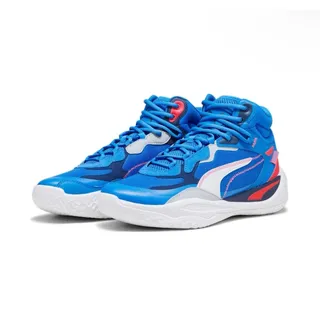 Photo of Size 8 - Men’s PUMA Playmaker Pro Mid Persian Blue (377902-08)