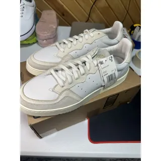 Photo of Size 12 - adidas Supercourt Crystal White Men's Low Top Sneakers EE6024