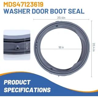 Photo of Washer Door Boot Gasket MDS47123619 AP6236842 for LG WM3700HVA/00 WM3500CW/00