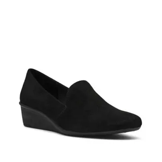 Photo of Anne Klein Wendell Women's Slip-On Wedge Loafer Shoes Black Size 5.5M
