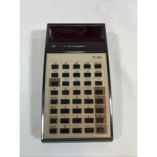 Photo of Vintage Texas Instruments TI-30 Calculator – With A Case