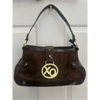 Photo of Y2K Vintage XOXO  Brown Shoulder Bag with Gold Accent