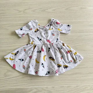Photo of Dot Dot Smile 6-12M Ice Cream Popsicle Banana Split Ballerina Dress 
