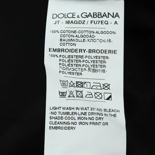 Photo of Dolce & Gabbana Cotton D&g x Jujutsu Kaisen Panda T Shirt Black