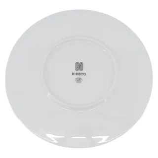 Photo of Hermes H Deco Plate Pottery White Black Other