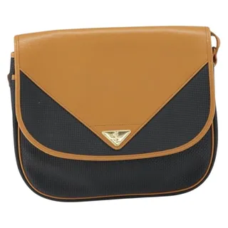 Photo of Saint Laurent Leather Shoulder Bag Beige