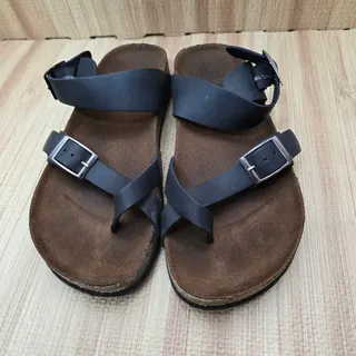 Photo of White Mountain Footbeds Black Leather Gracie Sandals Size 7M