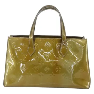 Photo of Louis Vuitton Monogram Vernis Wilshire PM Bag Gris Art Deco Gray