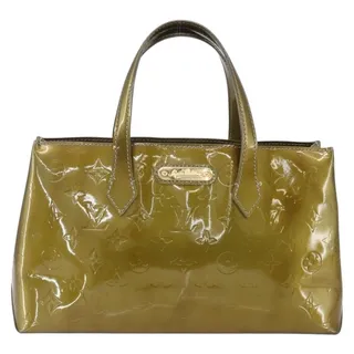 Photo of Louis Vuitton Monogram Vernis Wilshire PM Bag Gris Art Deco Gray