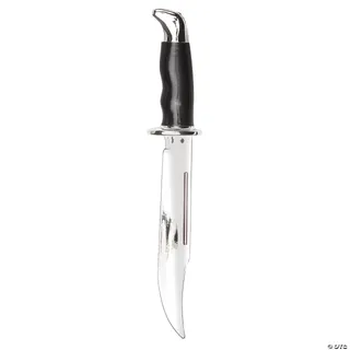 Photo of SCREAM GHOST FACE 13" CHROME BOWIE KNIFE HORROR HALLOWEEN COSTUME PROP NEW