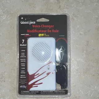 Photo of 25TH ANNIVERSARY SCREAM GHOST FACE VOICE BOX HALLOWEEN COSTUME PROP NEW