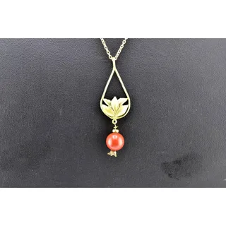 Photo of Michael Michaud Pomegranate Tear Drop Pendant Necklace
