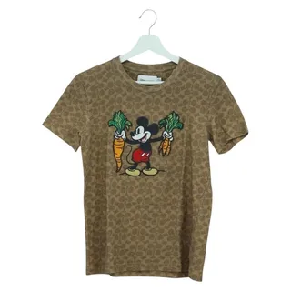 Photo of Coach Cotton x Disney Signature Short Sleeved T Shirt Brown