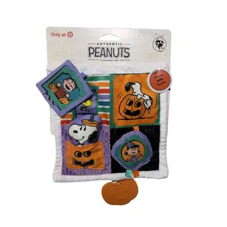Photo of Peanuts Halloween Baby Crinkle Square Sensory Toy Snoopy Linus