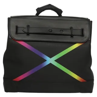 Photo of Louis Vuitton Taiga Steamer PM Handbag Black