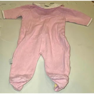 Photo of Vintage Winnie the Pooh pink, footed body suit sz 0-3mo